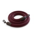 Montour Line Naugahyde Rope Maroon With Black Snap Ends 8ft.Cotton Core HDNH510Rope-80-MN-SE-BK